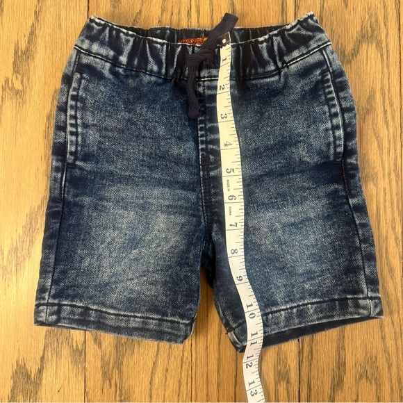 7 for All Mankind Little Boys Blue Denim Jean Shorts Size 18 Months - Picture 4 of 10